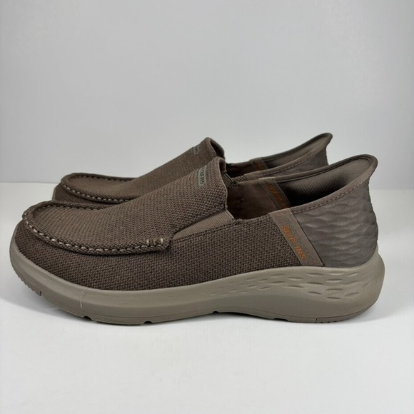 Skechers Parson Ralven Men\'s US 11.5 Taupe Moc Toe Slip-On‎ Casual Comfort Shoes main image 7